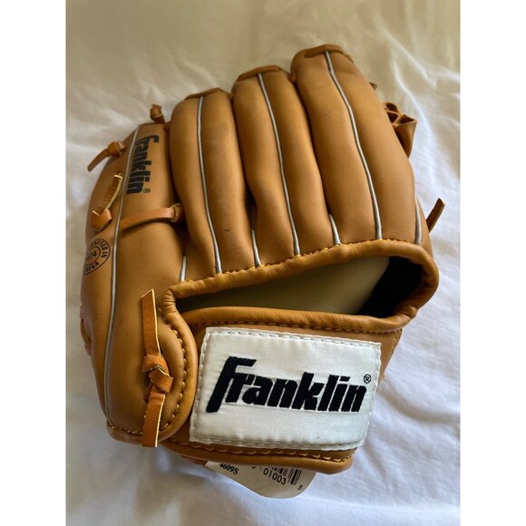 Franklin Field Master Baseball Glove 11.5" Leather Laced Brown Child's - Picture 2 of 10